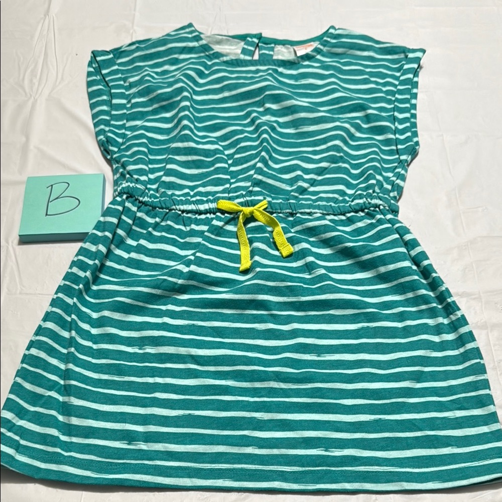 Gymboree Teal and blue Striped Dress NWOT size 6